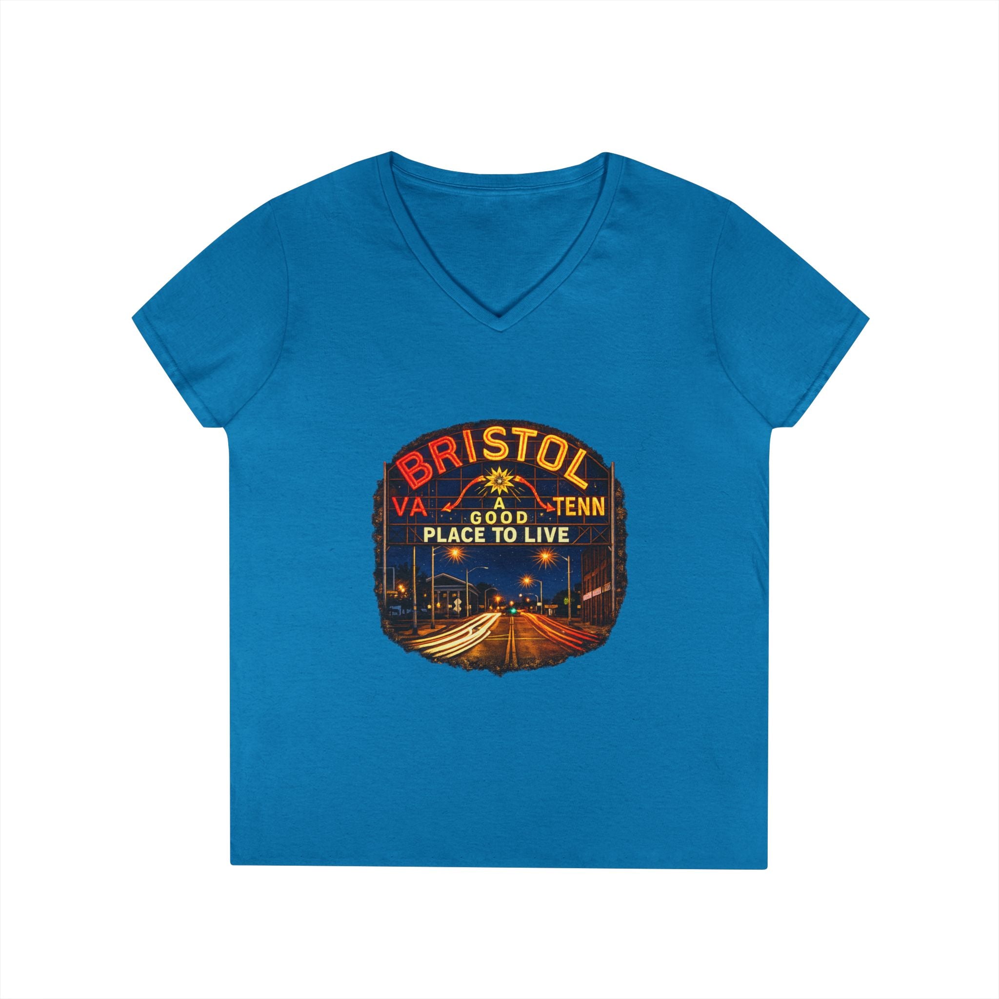 Bristol Sign Ladies' V-Neck T-Shirt