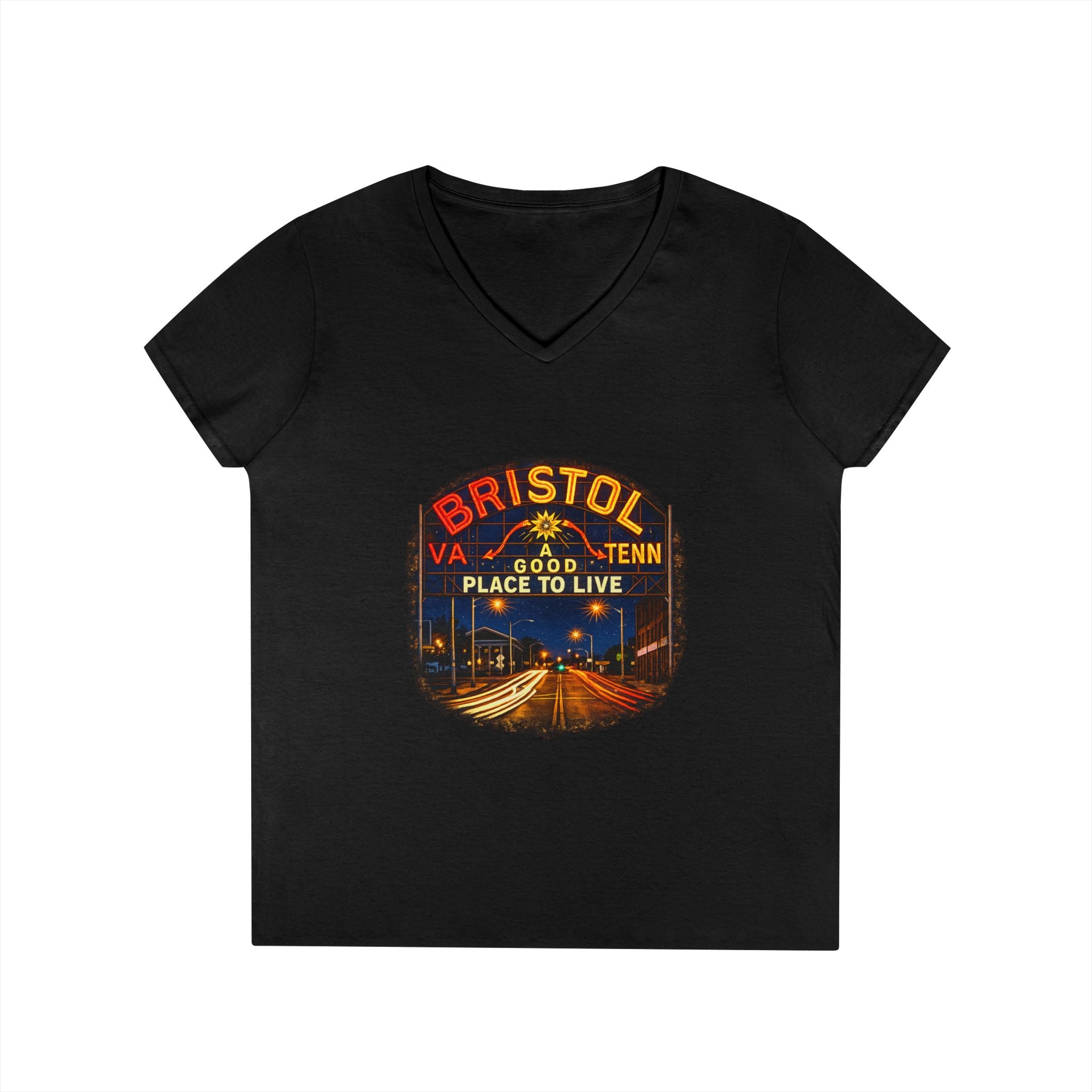 Bristol Sign Ladies' V-Neck T-Shirt