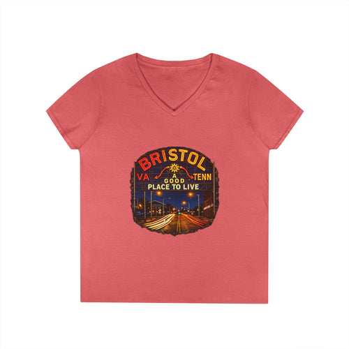 Bristol Sign Ladies' V-Neck T-Shirt