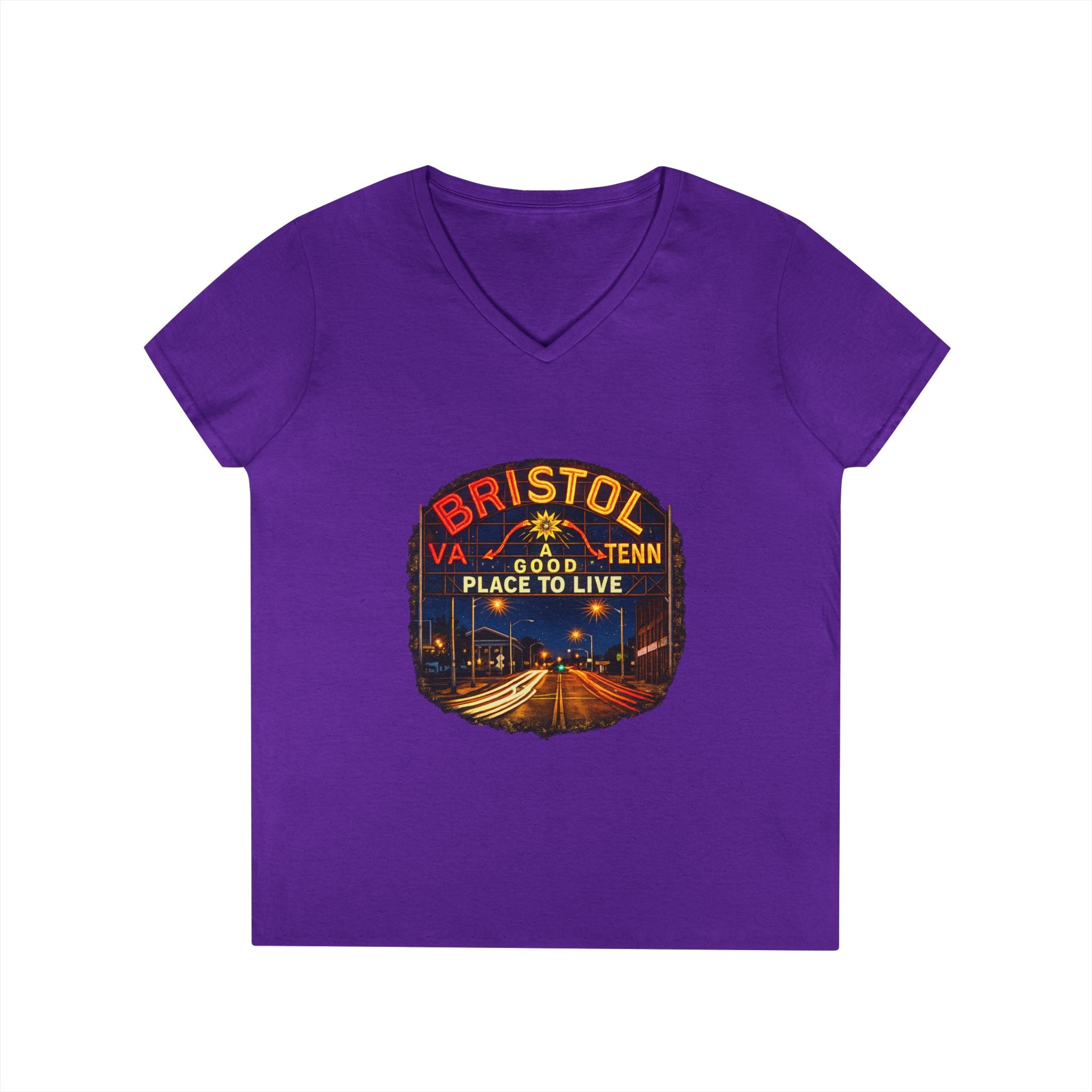 Bristol Sign Ladies' V-Neck T-Shirt