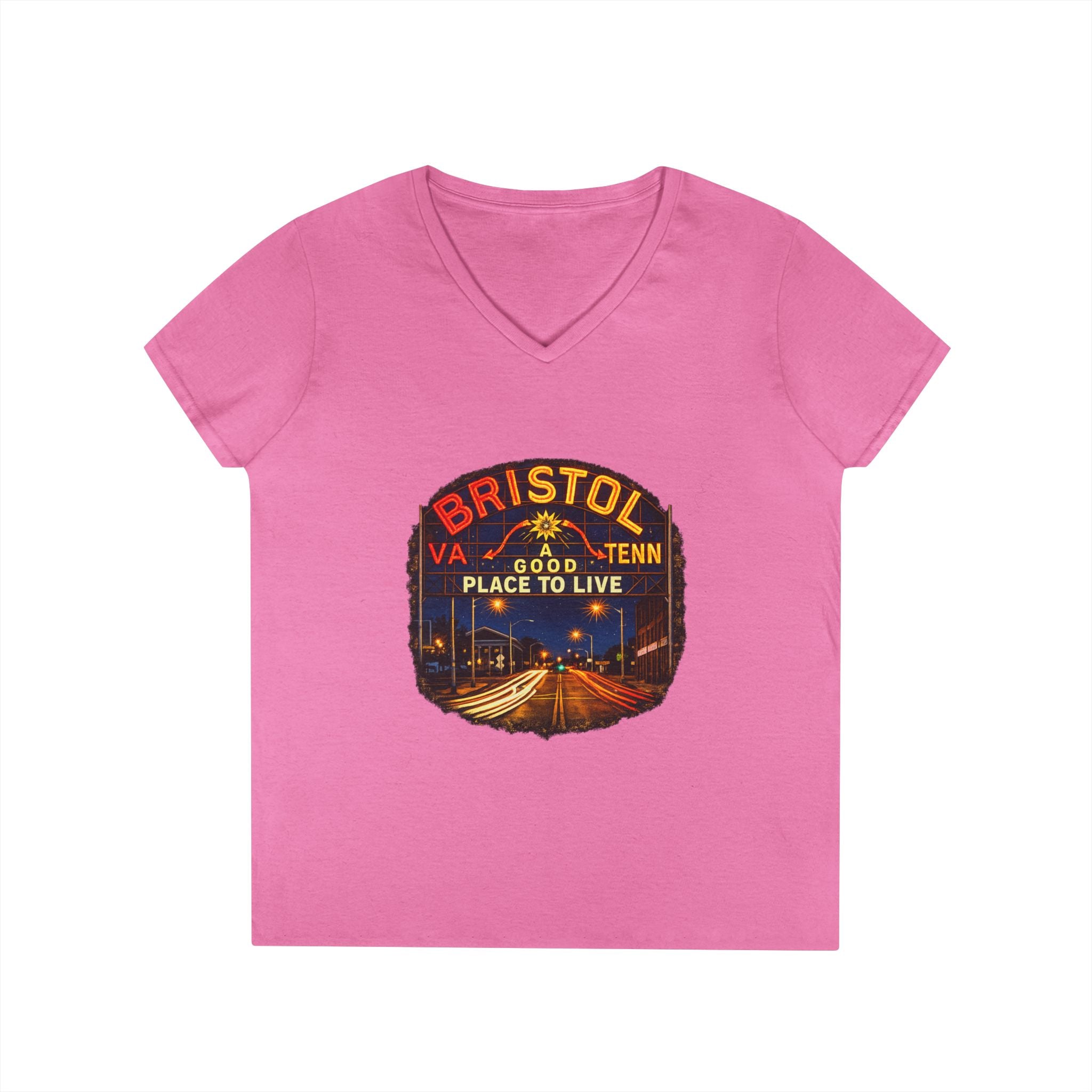 Bristol Sign Ladies' V-Neck T-Shirt