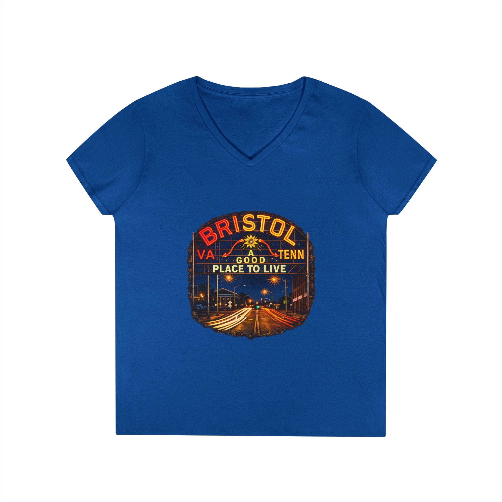 Bristol Sign Ladies' V-Neck T-Shirt