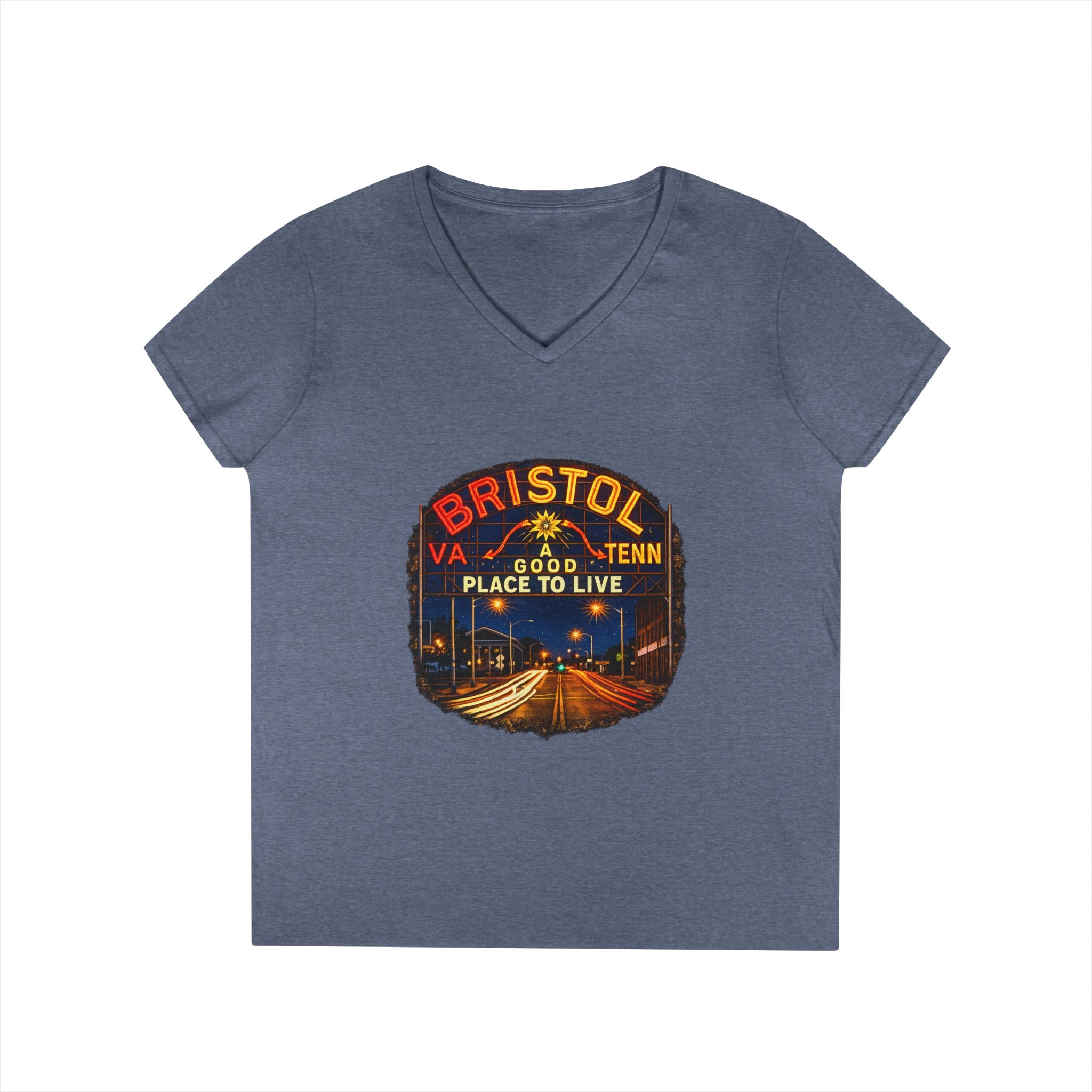 Bristol Sign Ladies' V-Neck T-Shirt