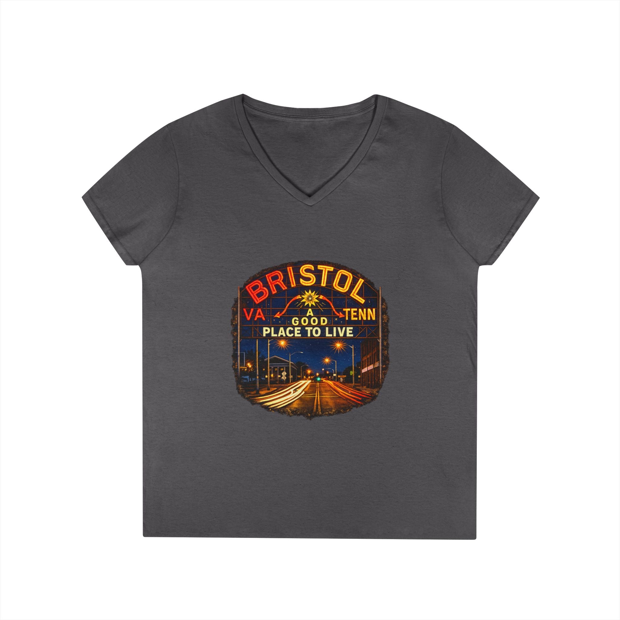 Bristol Sign Ladies' V-Neck T-Shirt
