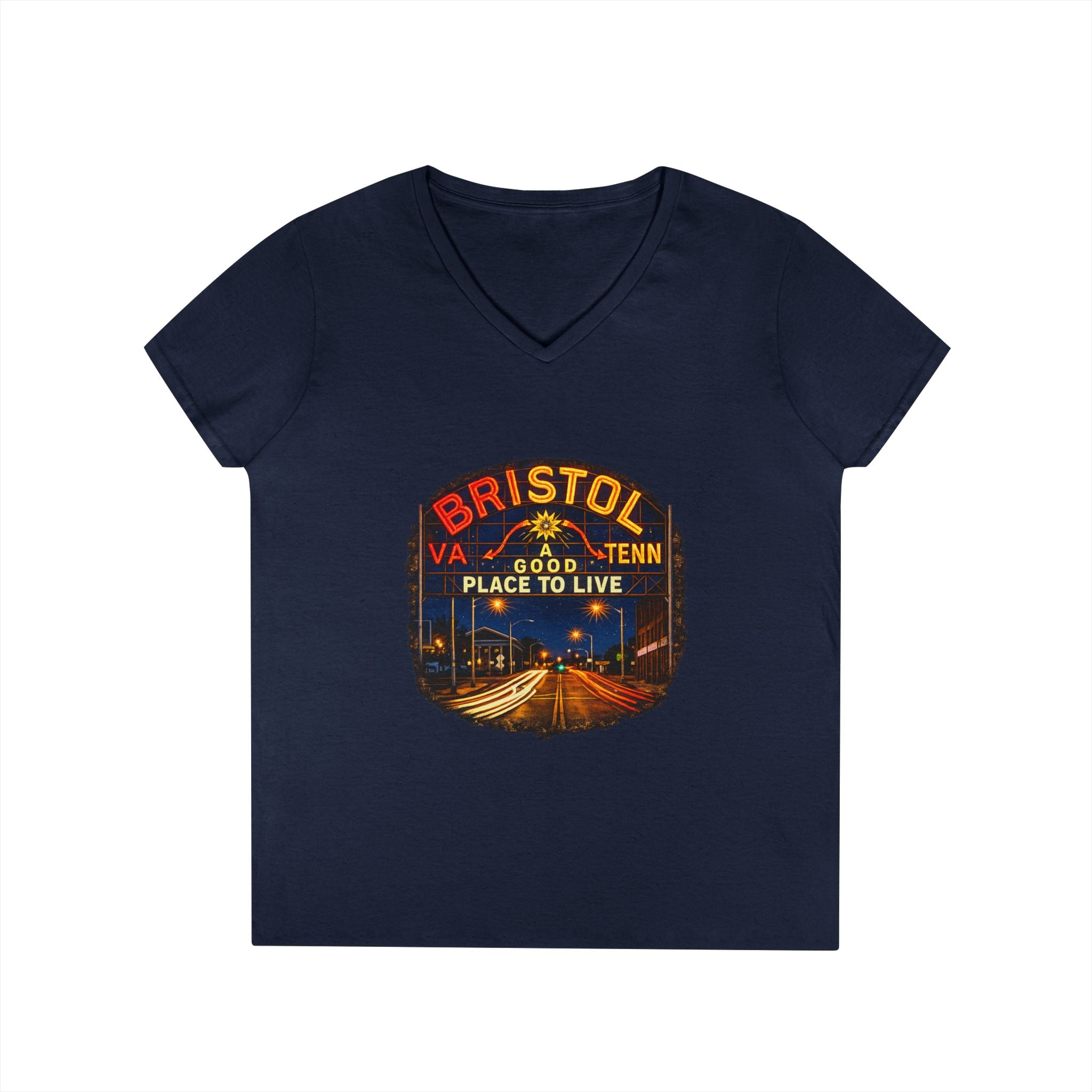 Bristol Sign Ladies' V-Neck T-Shirt