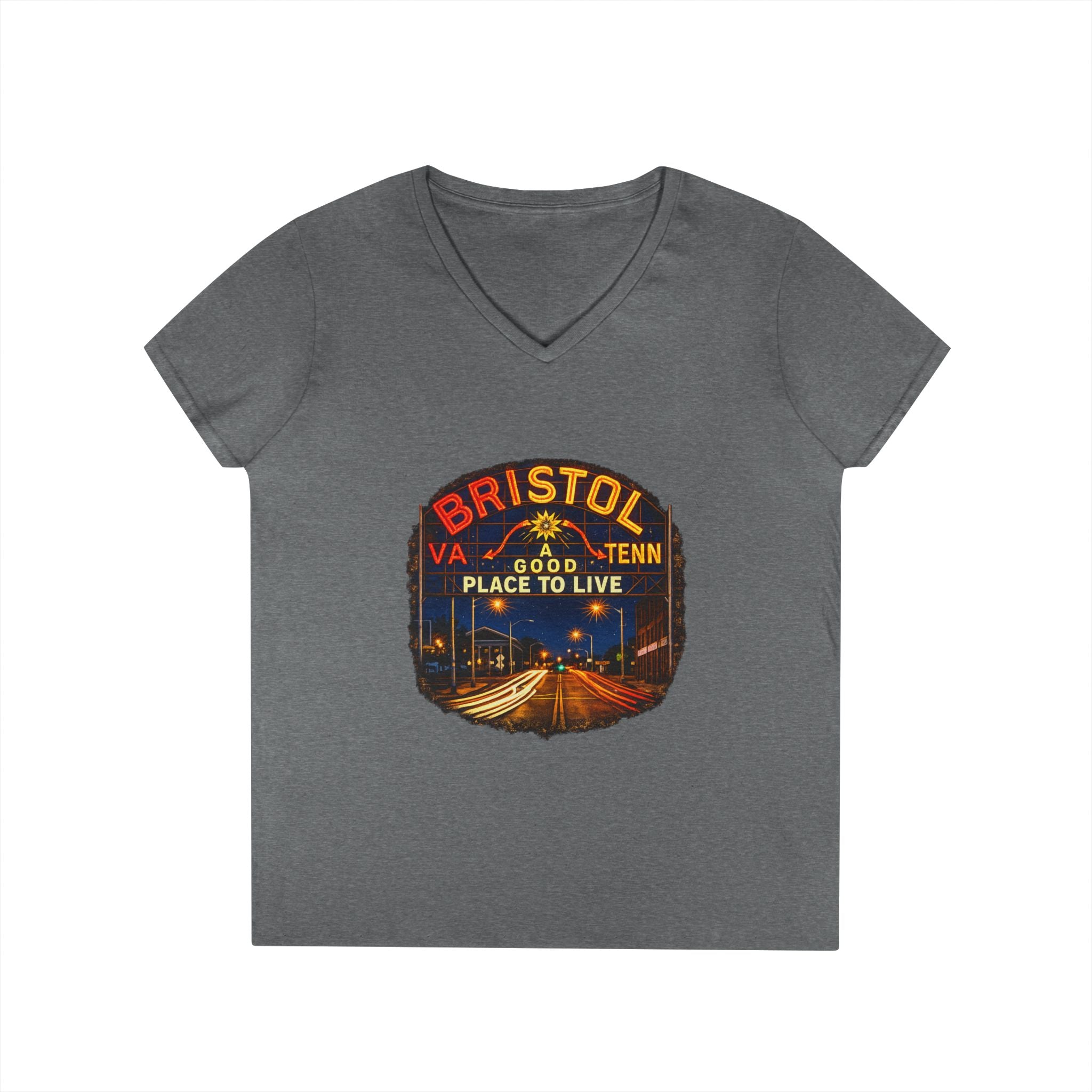 Bristol Sign Ladies' V-Neck T-Shirt